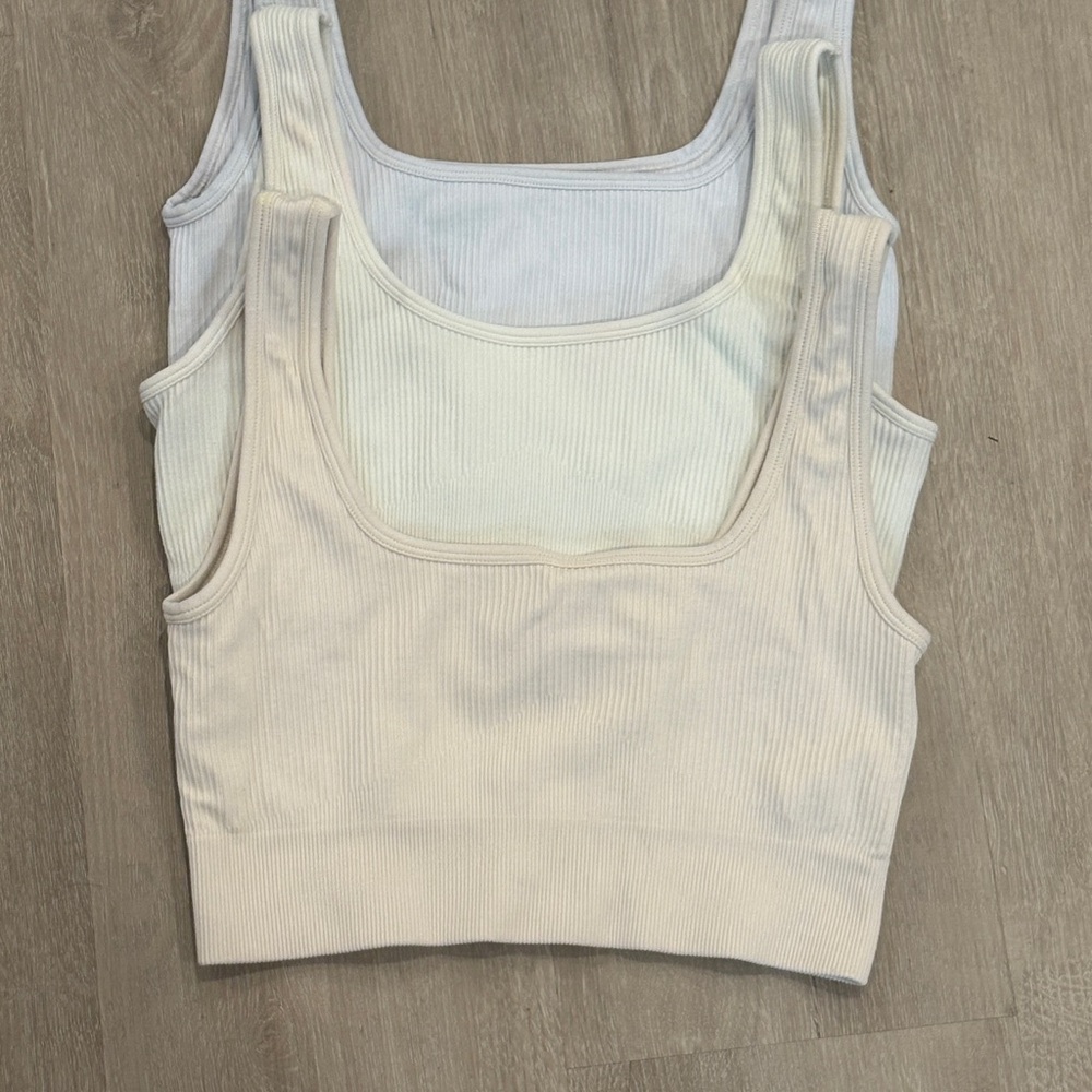 Ribbed Tank Tops in Neutral Shades